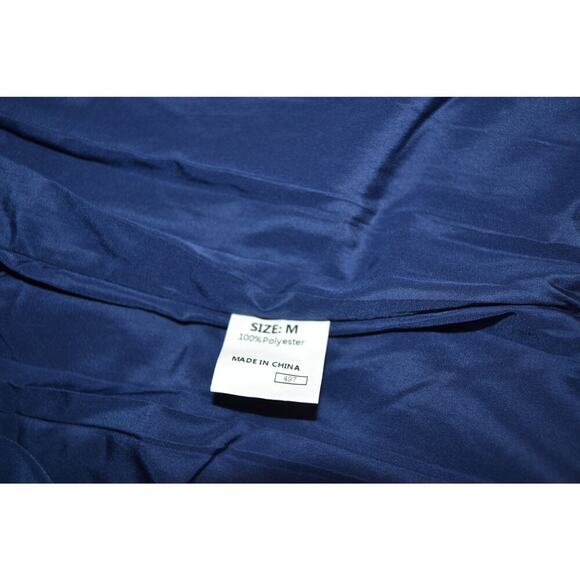 Dokotoo Quilted Vest Blue and White Paisley Size Medium - Picture 6 of 7